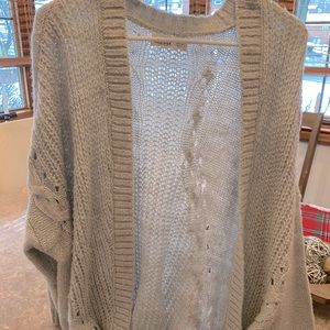 hollister grey cardigan
